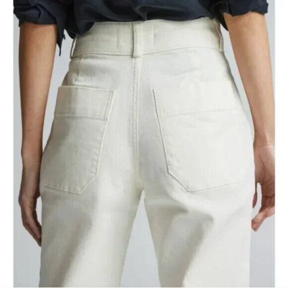 NWT Everlane The Organic Straight Leg Pant Womens 10 Bone - Picture 4 of 15